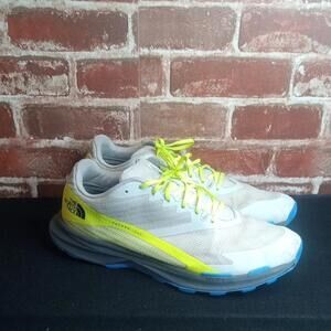 The North Face Mens Running Shoes Size 11.5 Future Light Grey Chartreuse Green